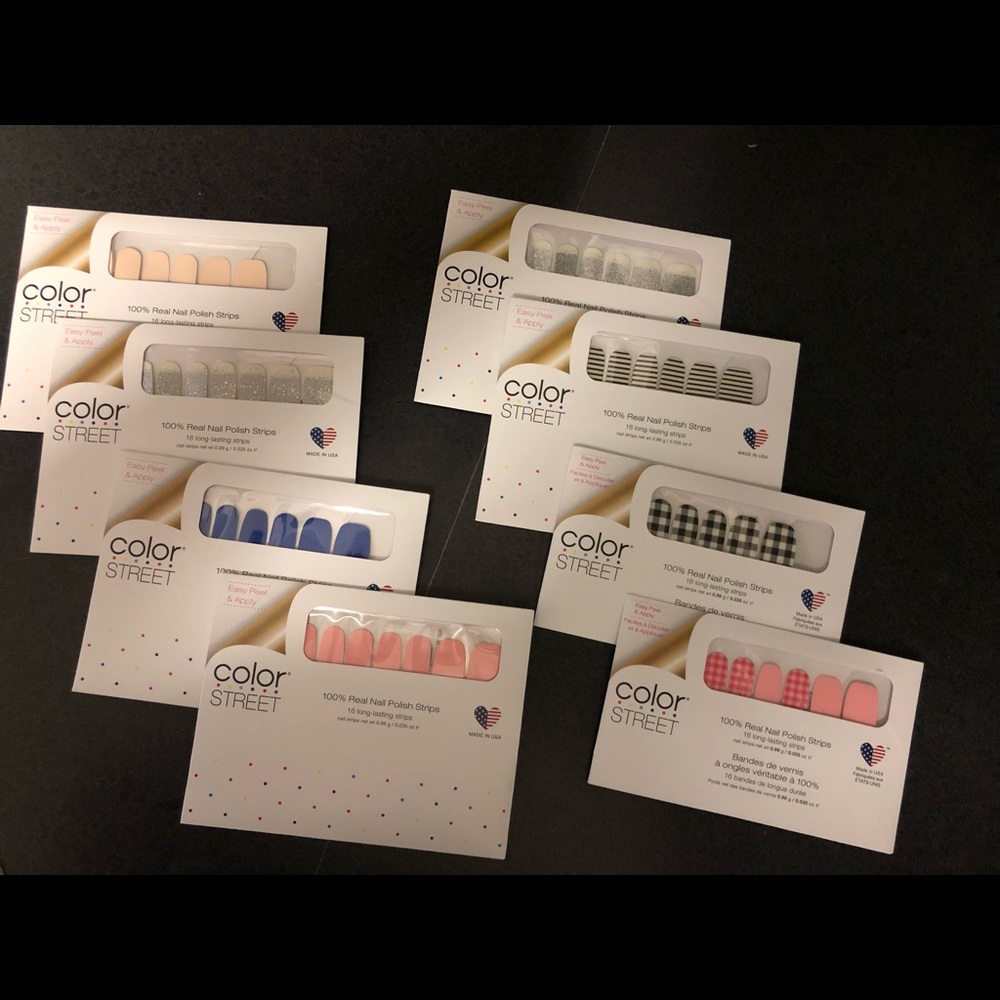 Lot of 8 Color Street Nail Kits